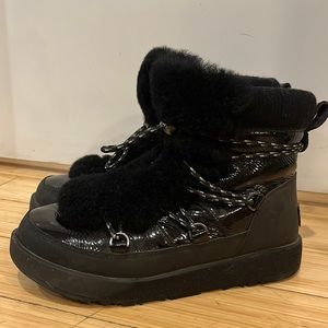 UGG Highland Genuine Shearling Waterproof Bootie